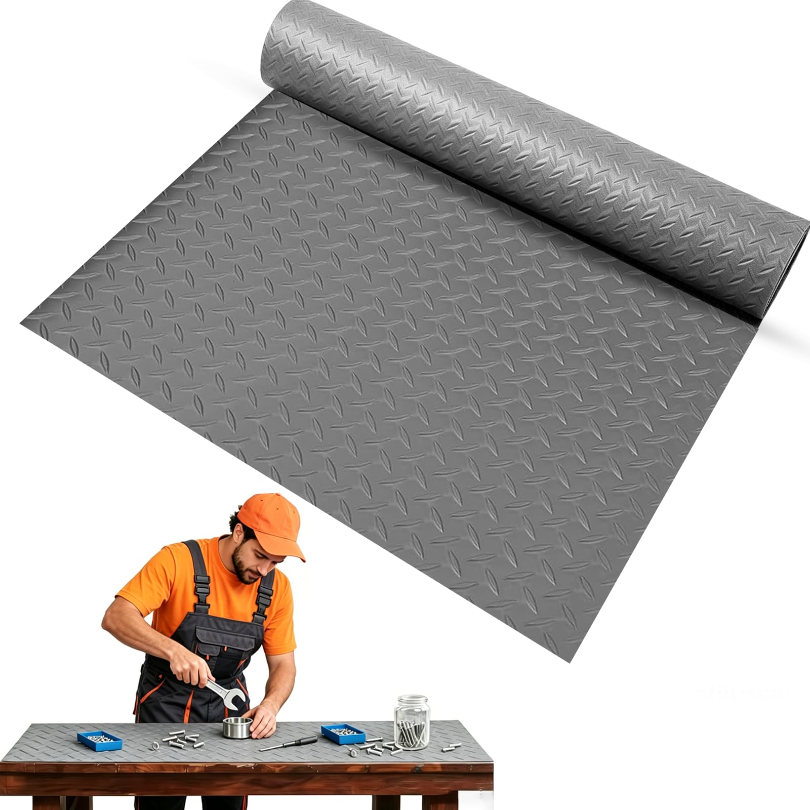 Tapis antidérapant pour établi protection anti-rayure et anti-tache 180x60 cm
