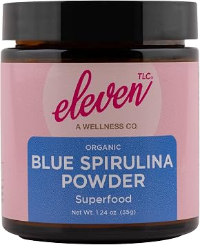 Eleven TLC Organic Blue Spirulina Powder, Phycocyanin, 1.24 oz, 35 Servings