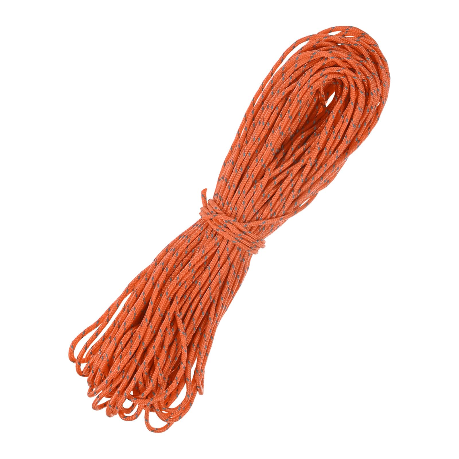 TIXIPEM 1PCS Reflective Guyline Camping Paracord 2 mm 98 ft, Orange