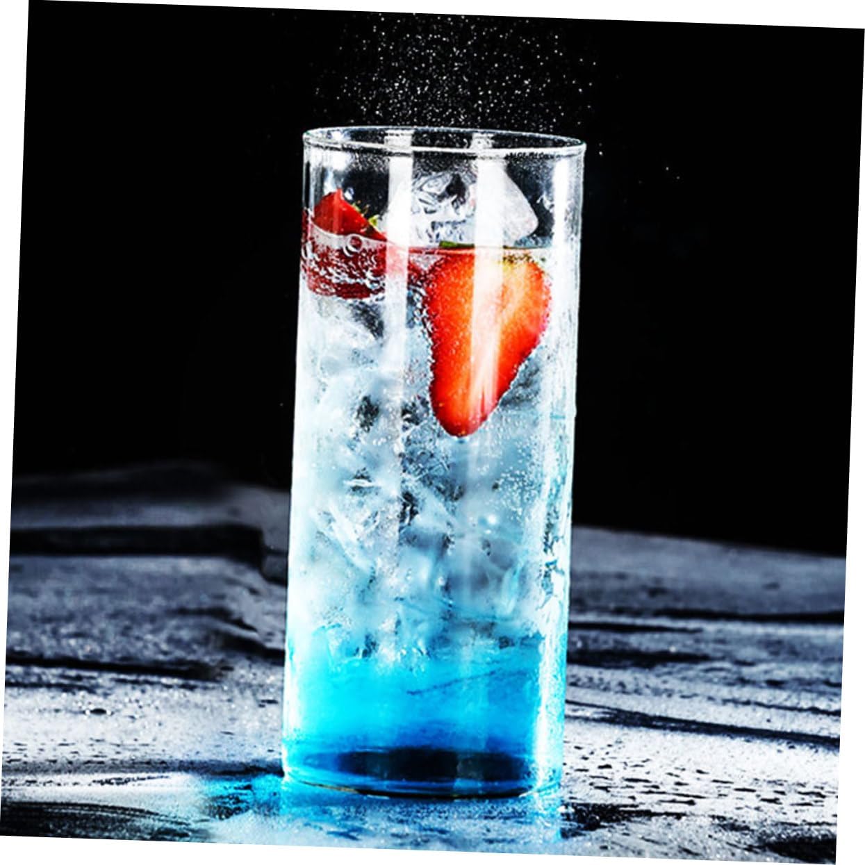 Hemobllo 4pcs Transparent Glass Drinking Cups for Cold Drinks Juice Wine and Cocktails Elegant Design for Home Office and Outdoor Use