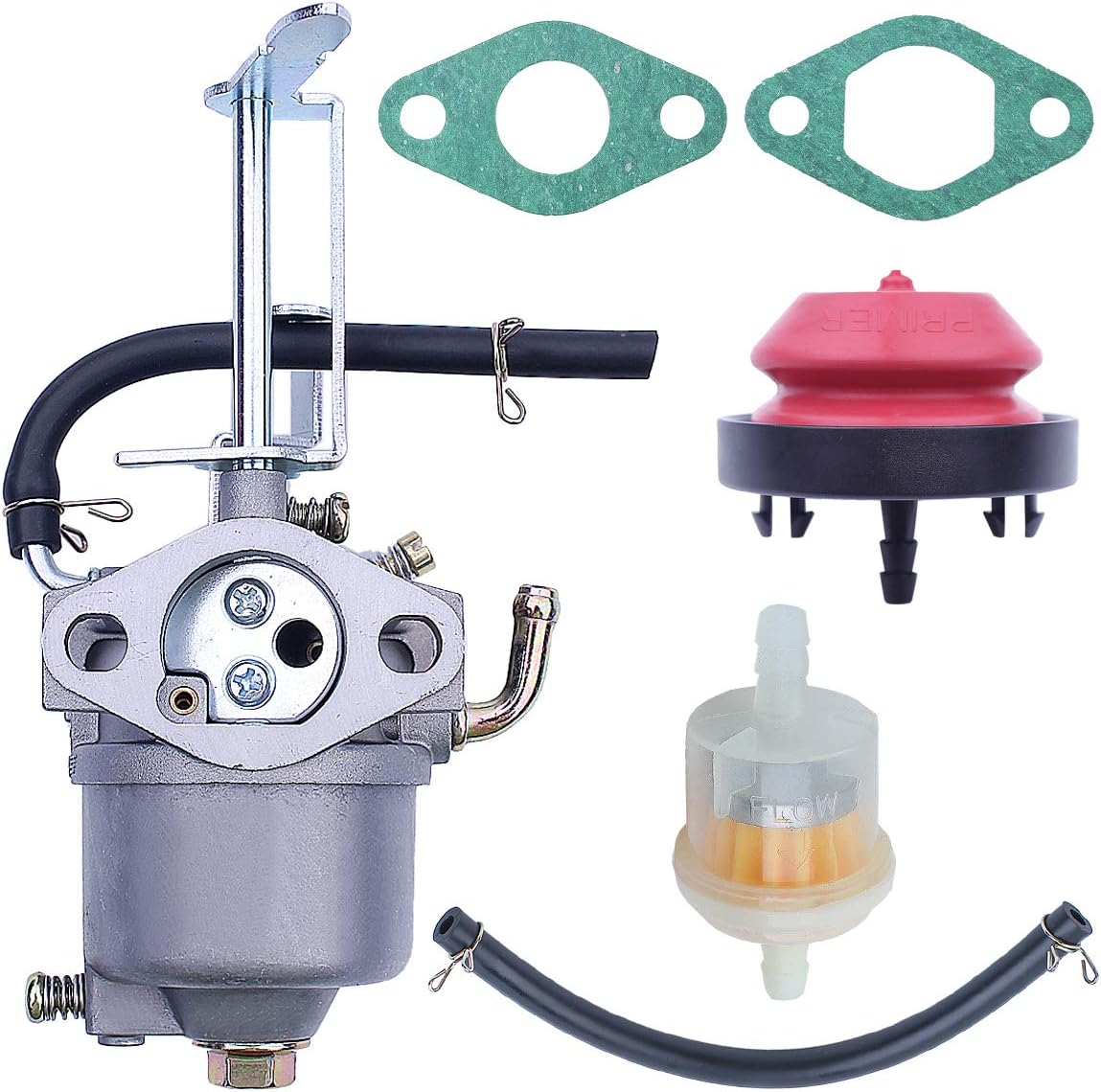 Adefol 418ZR Snow Blower Carburetor Fuel Filter Line Parts for Stens 520-876 Toro 119-1980 Power Clear 180 418ZE PC180 38272 38273 38282 38283 180 Snowthrower