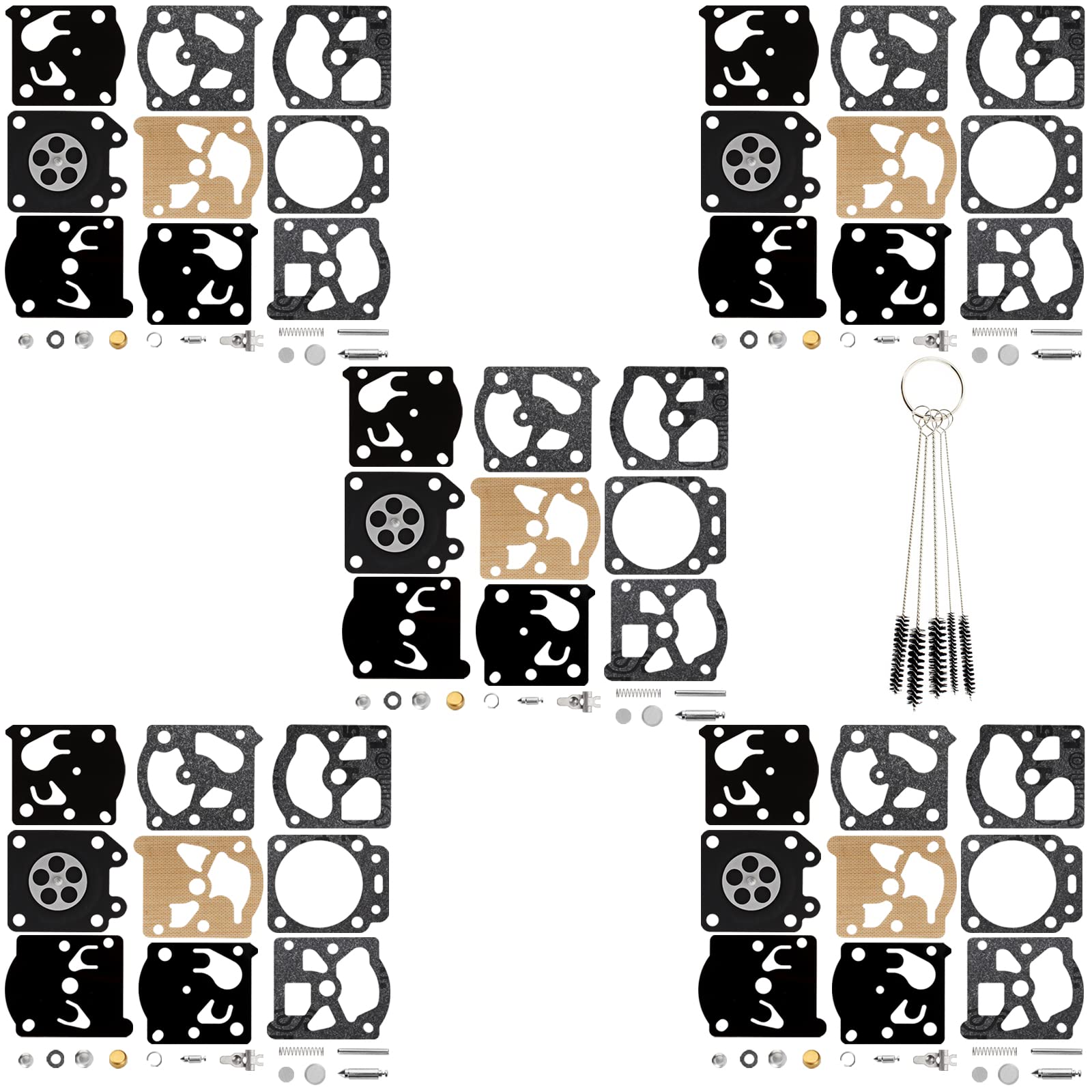 Kit Riparazione Carburatore Walbro - 5 Pezzi, Per Modelli K24-WAT, WT Series E Altri - Foto 5