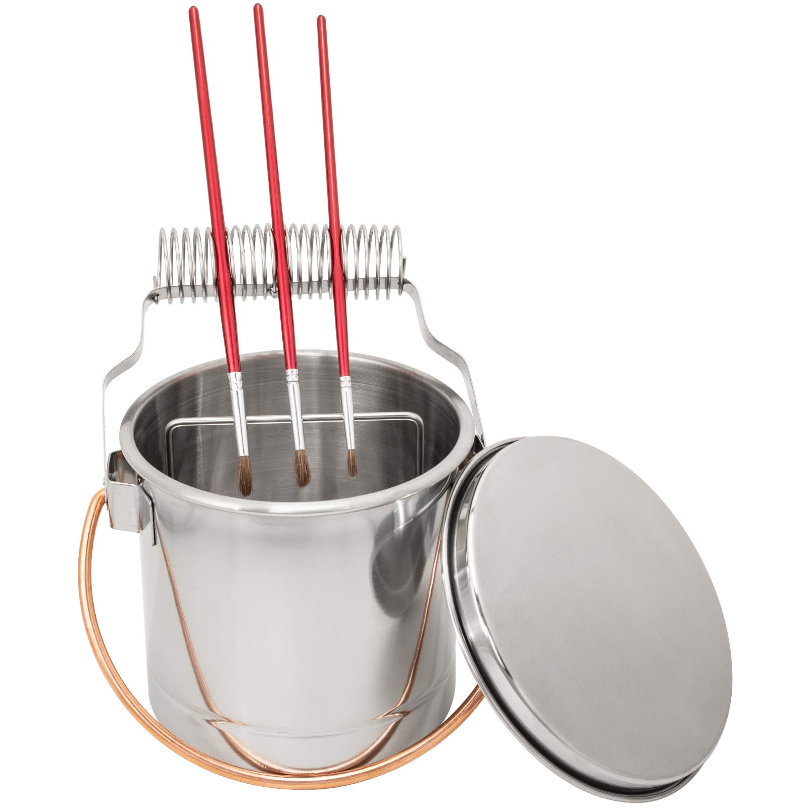 MyLifeUNIT Paint Brush Cleaner, Paint Brush Holder with Large Capacity Wash Tank and Removable Screen - Image 2