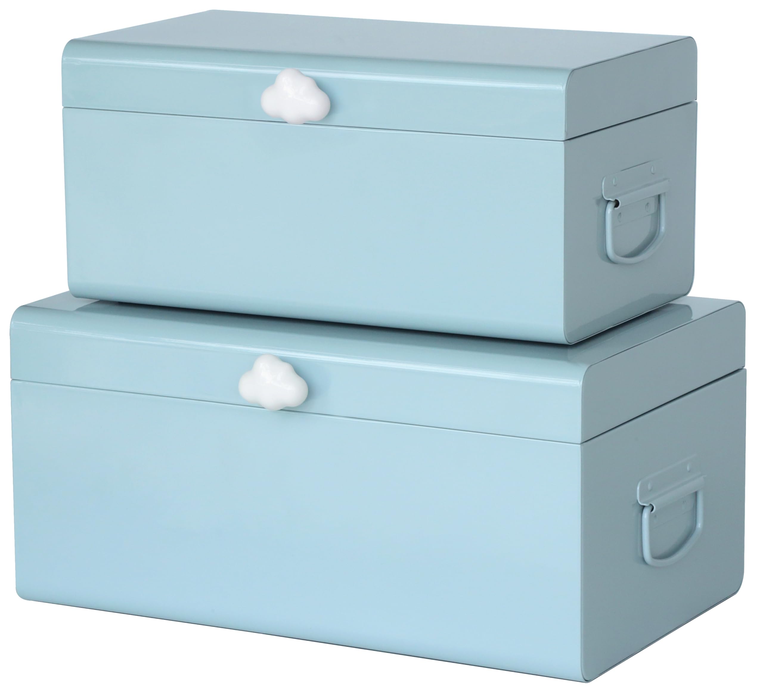 Amazon.com: Vixdonos Large Decorative Box Set of 2 Metal Keepsake