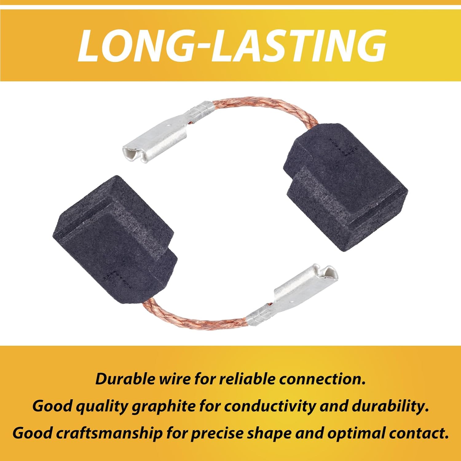 20 Pack 650916-01 Replacement Electric Motor Carbon Brushes Compatible with Dewalt Angle Grinder D28402, D28110, D28112, D28401N,D28803,D28065,D28117,D28116,DWE4615.