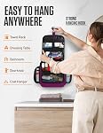 VENTURE 4TH Hanging Travel Toiletry Bag for Women & Men - Travel Organizer with Expandable Compartments & Removable Clear Pouch for Toiletries