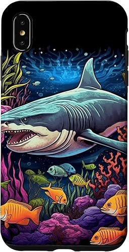 Vista 25 de Funda para iPhone 12/12 Pro Tiger Shark Sea Ocean Underwater Shark Lover