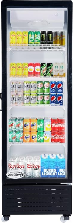 KoolMore 23 in. One Glass Door Commercial Display Merchandiser Refrigerator