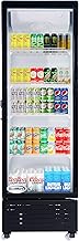 KoolMore 23 in. One Glass Door Commercial Display Merchandiser Refrigerator Cooler in Black, ETL Listed, 10 cu. ft. (KM-MDR-1GD-10C)
