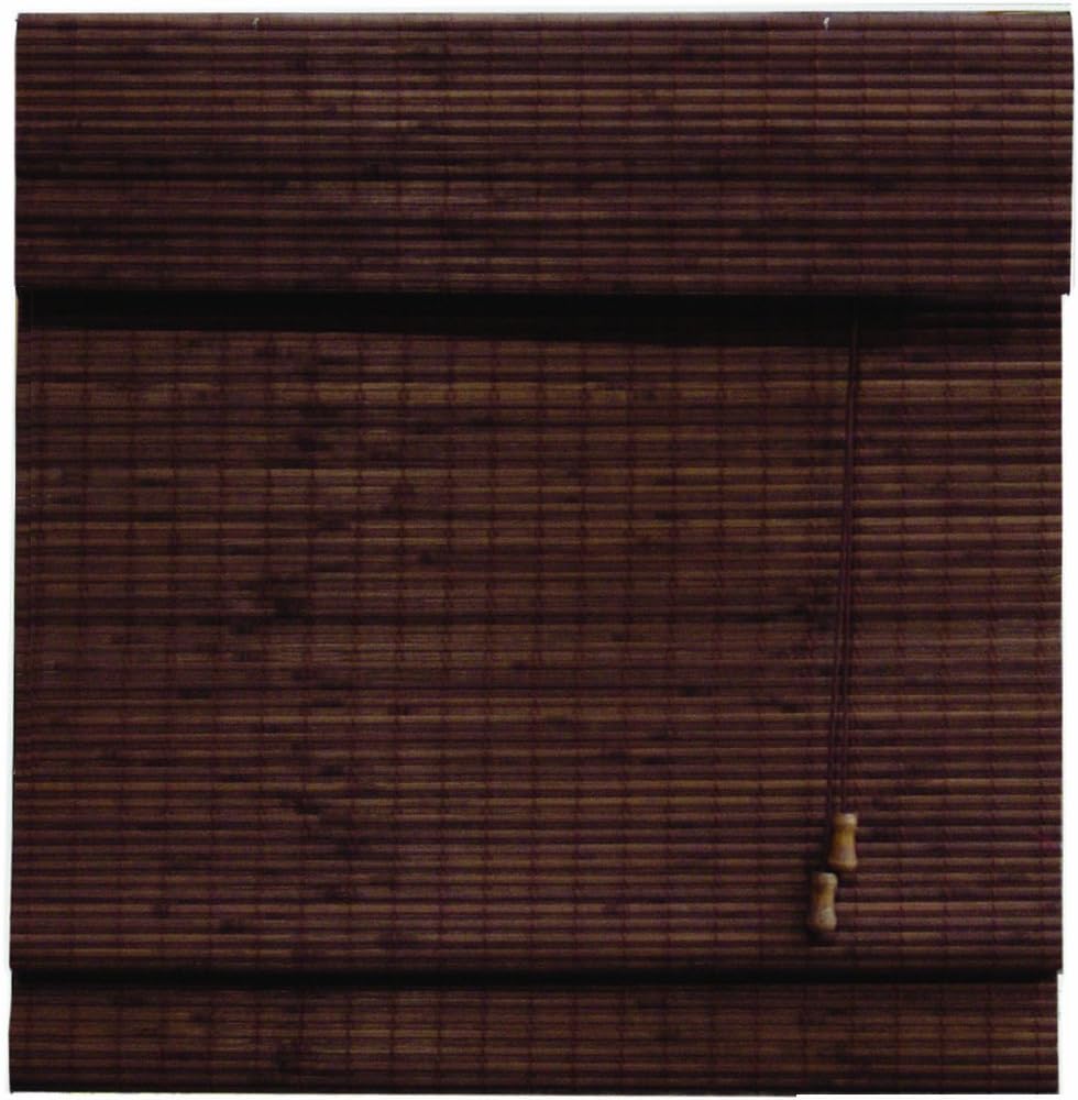 Lewis Hyman 0245824 Radiance Privacy Matchstick Woven Wood Bamboo Window Shade, 71-Inch Wide by 64-Inch Long, Cocoa