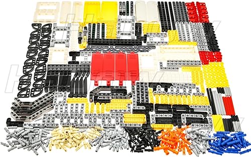 Miniatura 3 de 820pcs Technic-Parts Axle-Pin-Connector Compatible con Lego-Technic, Technic-Beam Frame Liftarm Bush Technic Panel Plate Shock-Absorber Chain Link