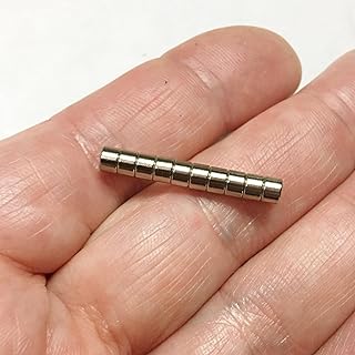 M00880 10pcs Magnets 4x3 mm Round for Doll Head Wig Small Magnet Neodymium Disk Disc Mini QC1
