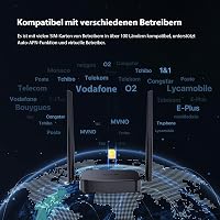 Router WiFi mobil Tenda 4G03 Pro LTE cu cartelă SIM, 4G Cat4 150 Mbps, 2,4 GHz 300 Mbps 7