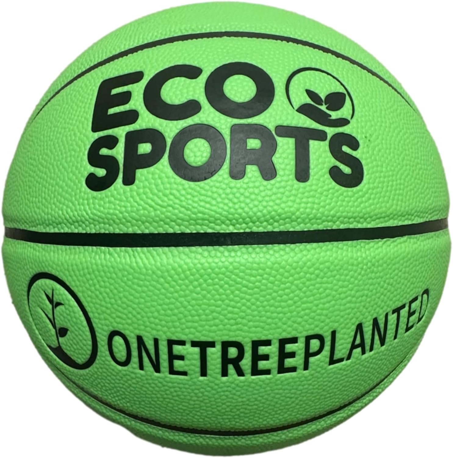 Eco Sports Outdoor and Indoor Basketball Size 7 - Green Basketball TPU Leather Strong Grip and High Performance, Training Ball for Youth and Adults Games