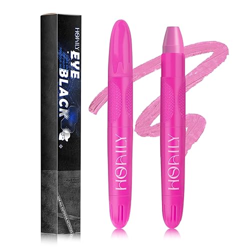 Miniatura 8 de Palo negro de ojos, pintura facial deportiva para softbol, béisbol, fútbol, lacrosse, crema de larga duración, pintura facial y corporal en barra