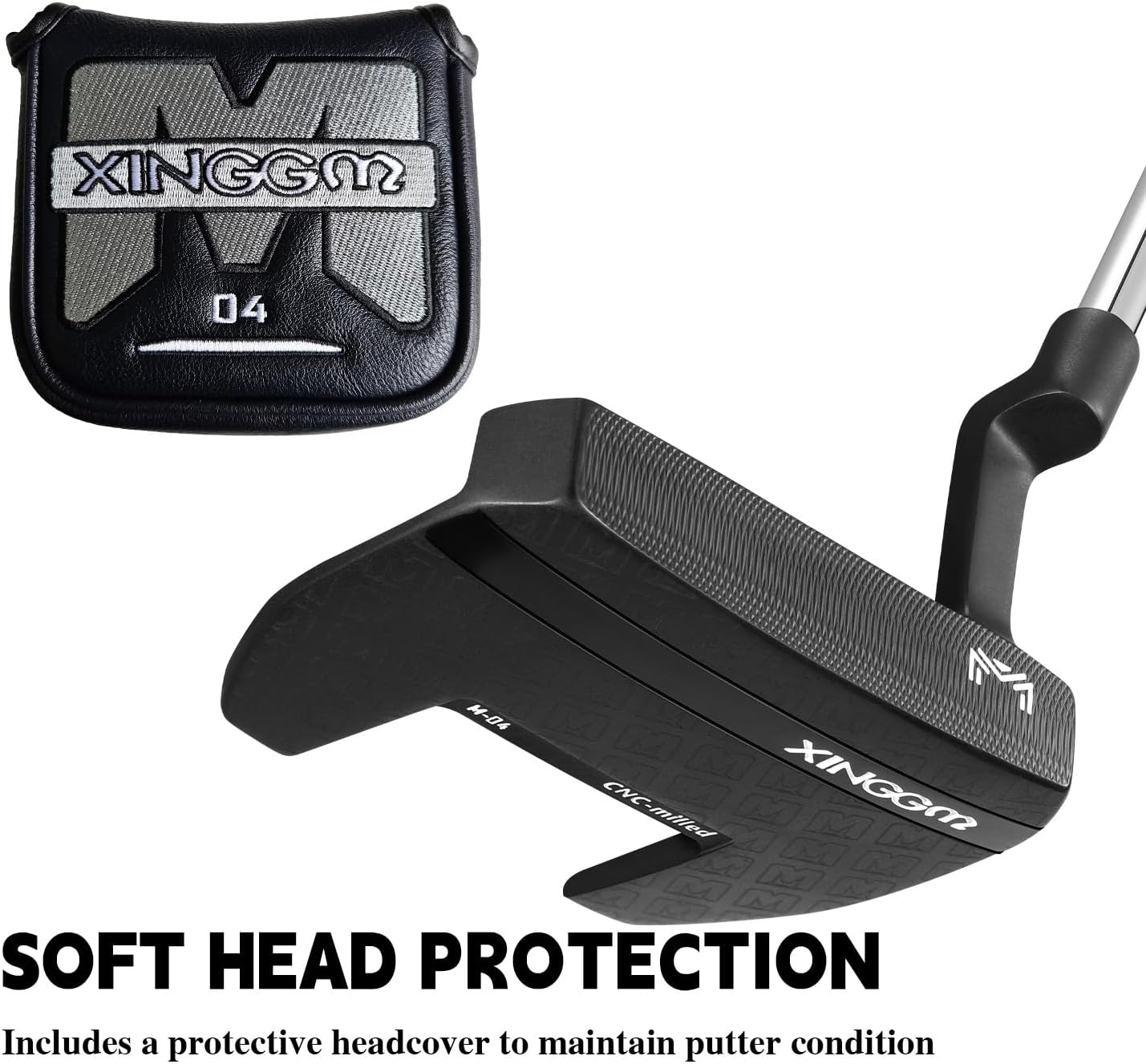 CNC Golf Putter for Men Right Handed,Blade/Mallet Putters,Golf Head Cover Included-34 Inches