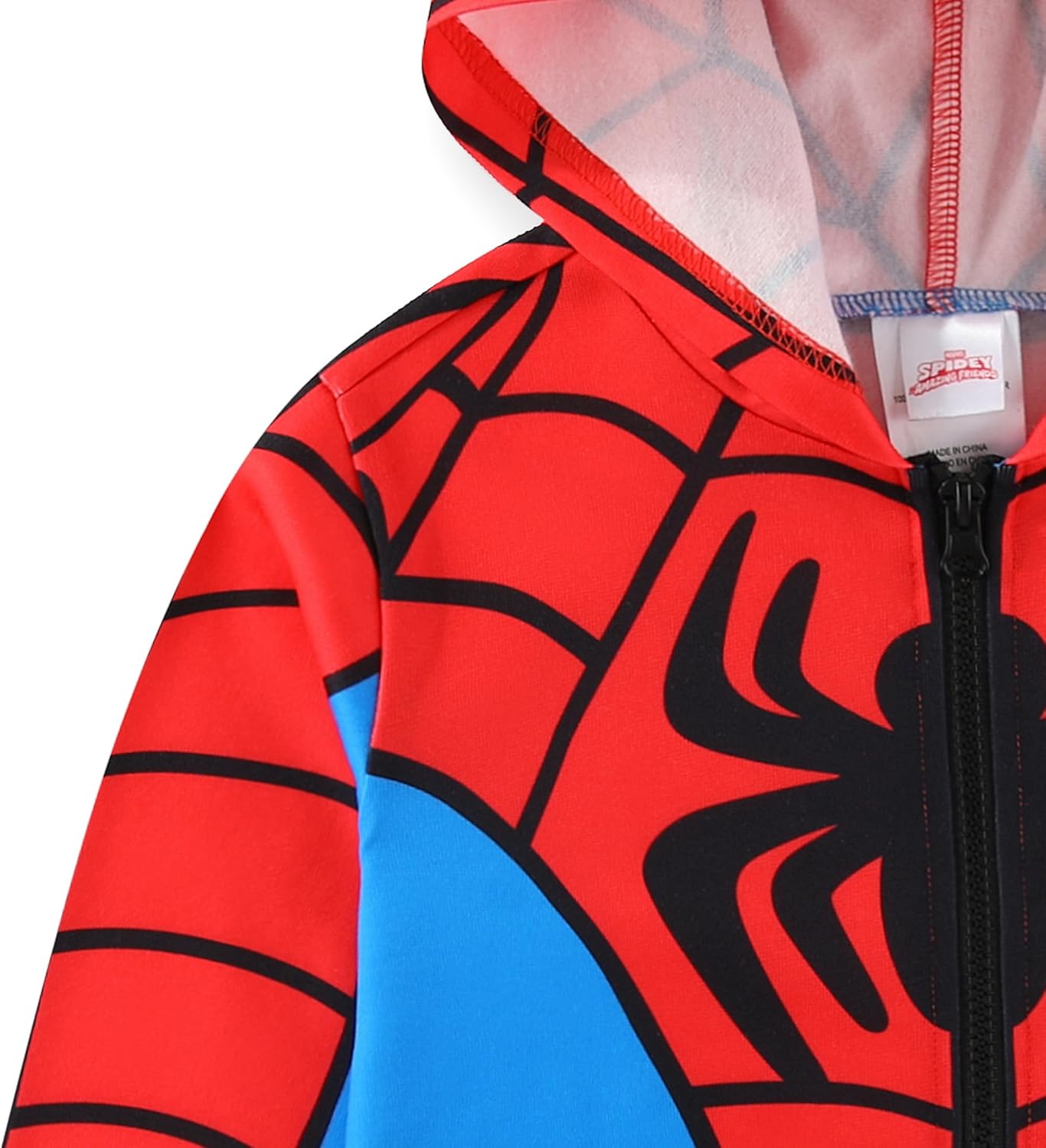 Marvel Iron Man Spider-Man Miles Morales Boys Zip Up Hoodie for Toddler and Big Kids - Image 5