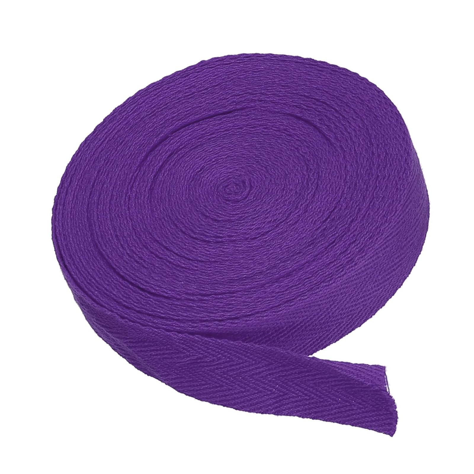 MACHSWON Cotton Twill Tape 3/4 Inch 10 Yards Cotton Ribbon Bias Binding Tape Herringbone Webbing Trim for Sewing Gift Wrapping Craft DIY Purple