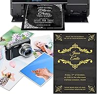 Vista 2 de 100 hojas de papel negro sólido para impresora de cartas, papel de origami grueso de 32 libras de 8.27 x 11.6 pulgadas para dibujar origami