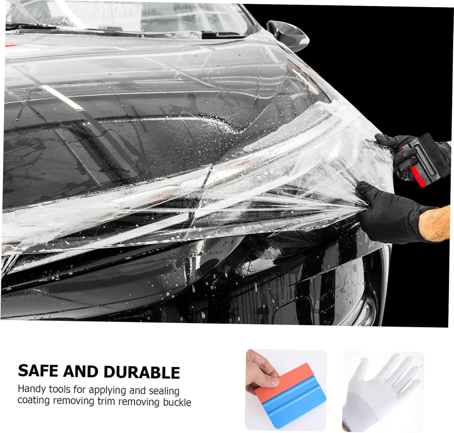 15pcs Car Window Tint Tool Kit Vinyl Film Scraper Squeegee Auto Tinting Protective Wrap Includes Film Cutter Replacement Blades Professional Installation Tools