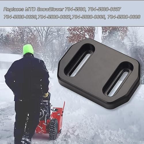 Miniatura 6 de Paquete de 2 zapatas de deslizamiento compuestas de ajuste de altura que reemplazan 784-5580,784-5580-0637 para modelos MTD de 2 etapas para