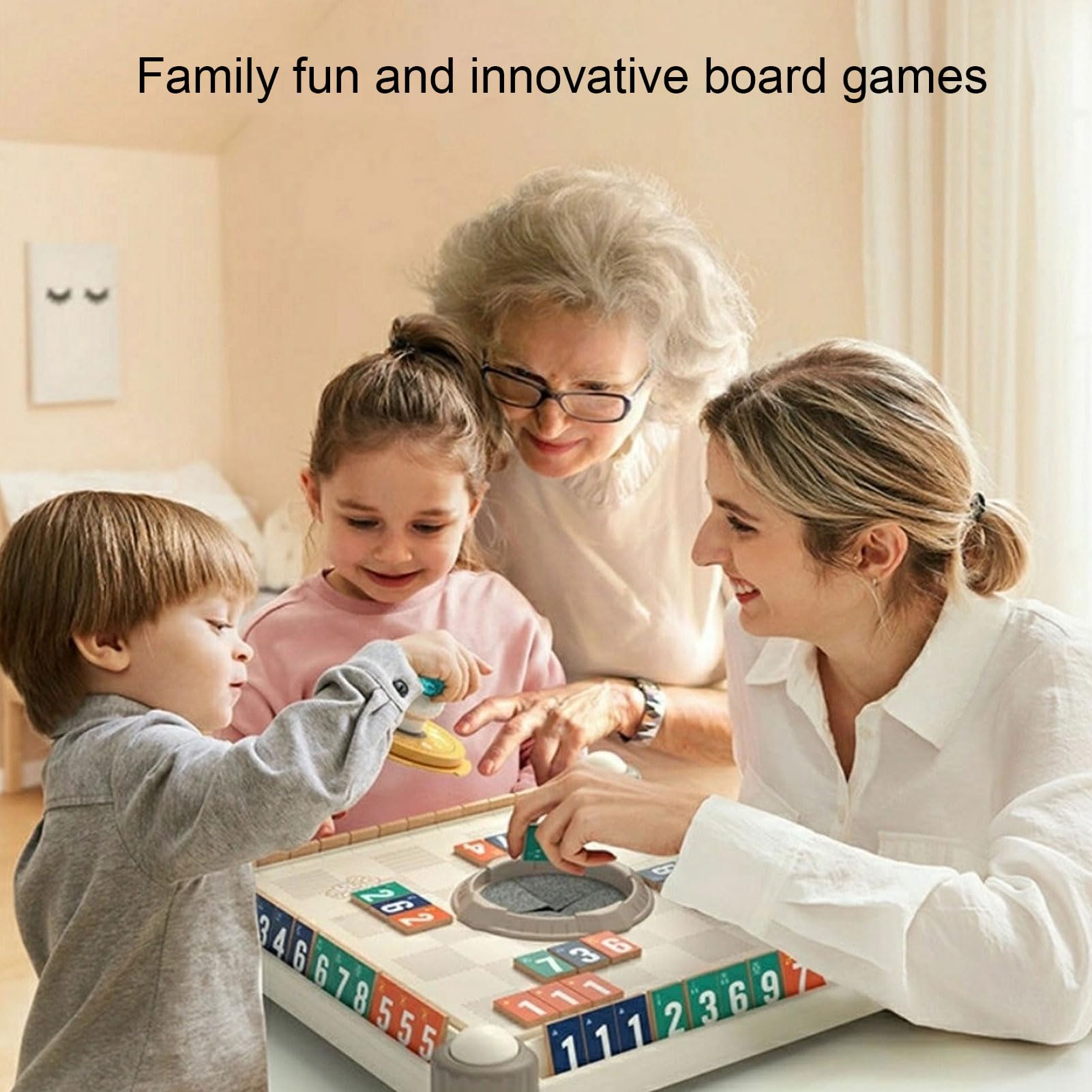 Multifunktionales Rommé-Würfel-Reisespiel, Logikspiel, das die Konzentration Verbessert, für Familien, Partys, Camping, Langlebiges Material