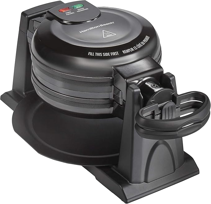 Hamilton Beach 26201 Belgian Waffle Maker with Removable Nonstick Plates,