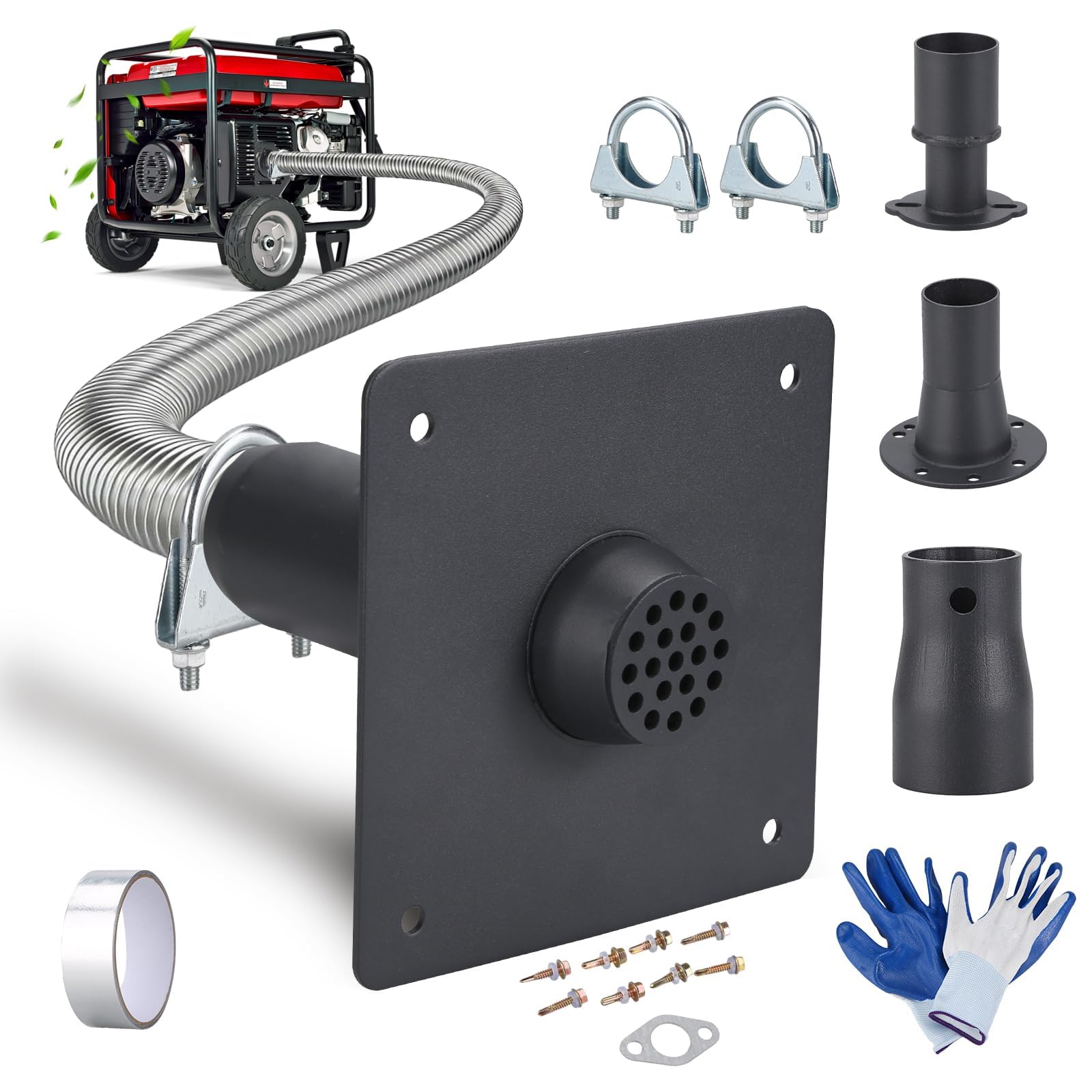 Photo 1 of CRAFTZONE Generator Exhaust Extension Silencer Kit