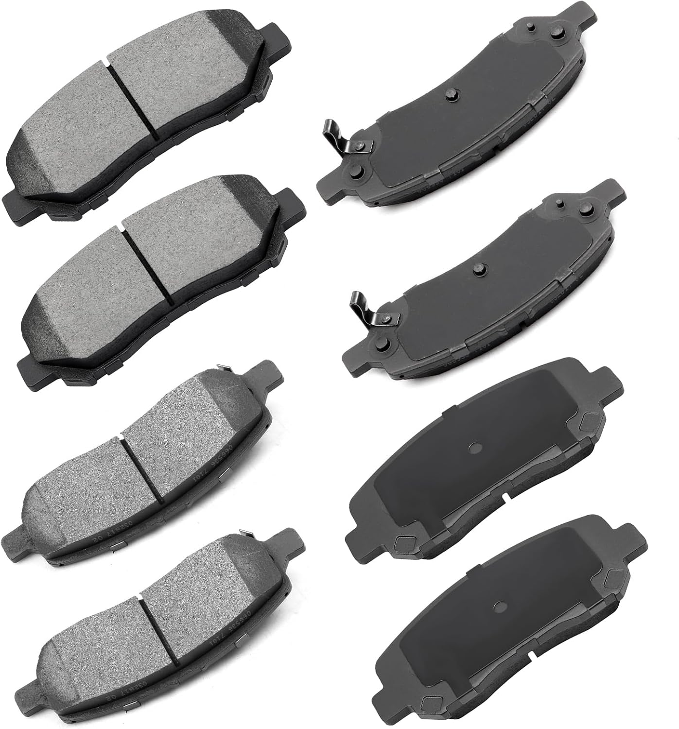 cciyu D1623 D1647 Ceramic Front Rear Brake Pad Set Fit For 2013-2016 For Dodge Dart