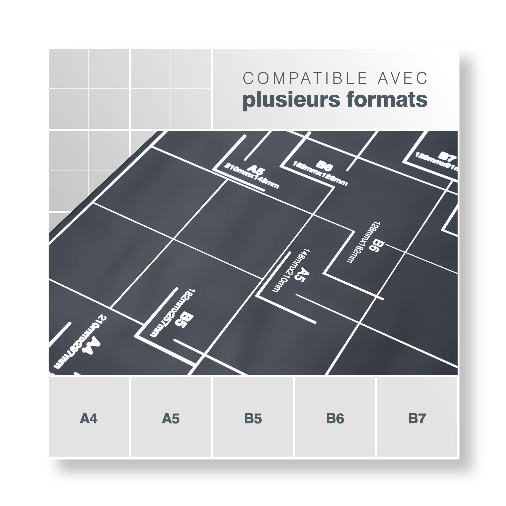 Massicot A4 PORTENTUM - Avec équerre Magnétique, Base Antidérapante, Coupe Jusqu'à 12 Feuilles, Formats A4 à B7