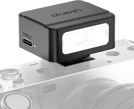 Ulanzi SL01 Mini Camera Flash, Mini Flash Speedlight, Flash Strobe, Manual Speedlight with Single Contact Hot Shoe Mount, 6500K Color Temperature, 4-Level Power, Compact, Convenient Type-C Compatible