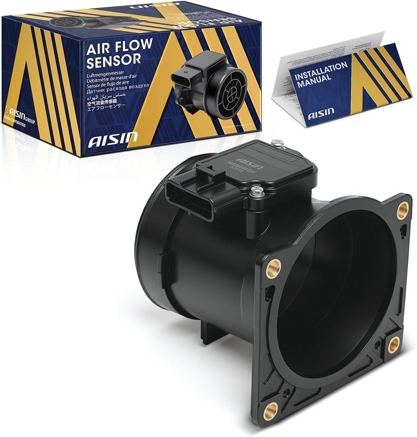 AISIN AFTERMARKET MAFAZ-00224 Mass Air Flow (MAF) Sensor with Housing - Compatible with Ford F-150 99-03, Expedition 99-02, F-250 F-350 F-450 F-550 1999, Taurus 96-99, Jaguar S-type 00-01