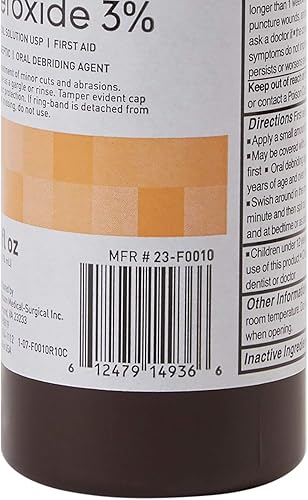 Miniatura 8 de Mckesson Peróxido de hidrógeno antiséptico 3% de fuerza