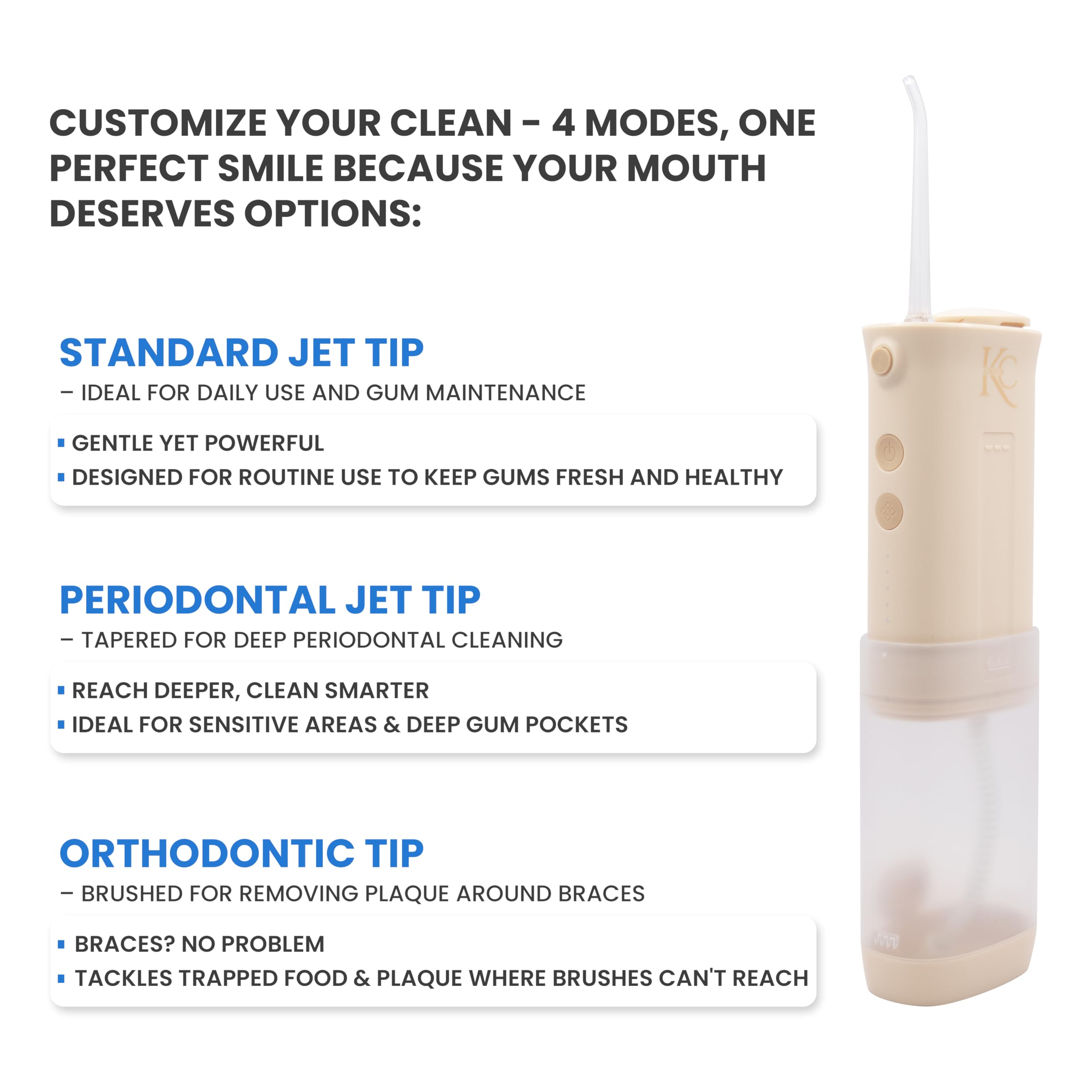 Idropulsore portatile (beige)