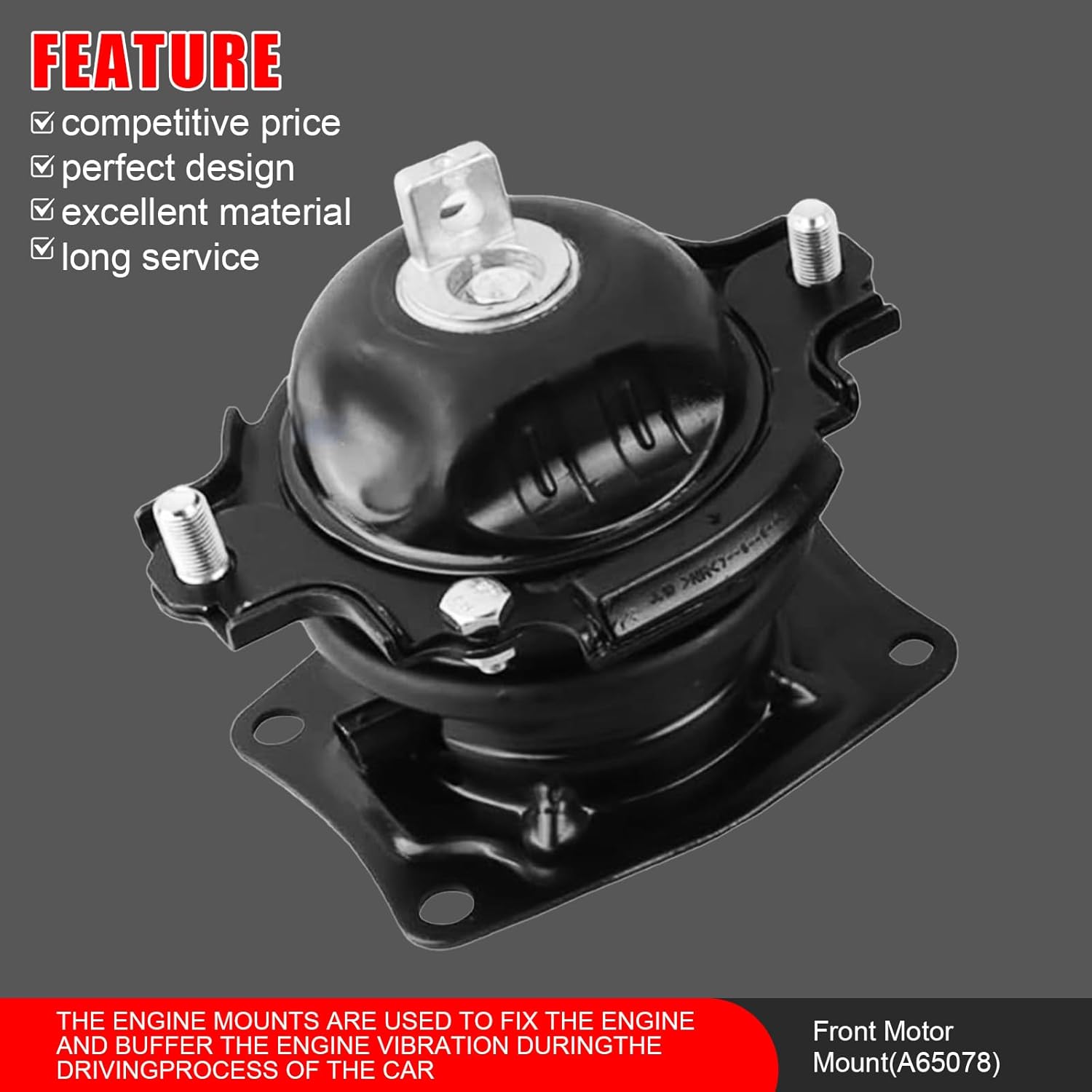 4Pcs Engine Motor Mount & Trans Mount Replacement for Honda Pilot 2009 2010 2011 2012 2013 2014 2015 V6 3.5L, Engine Mount Replace OE# A65078 A4587 A65077 A65015 9844 9411 9415 9845 9512