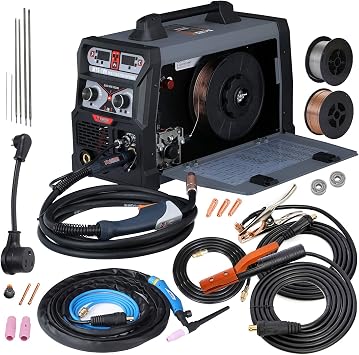 MTS-185,Professional 185-Amp MIG/TIG/Stick Arc 3-in-1 Combo Welder,Can weld all metals,Spool gun weld aluminum.