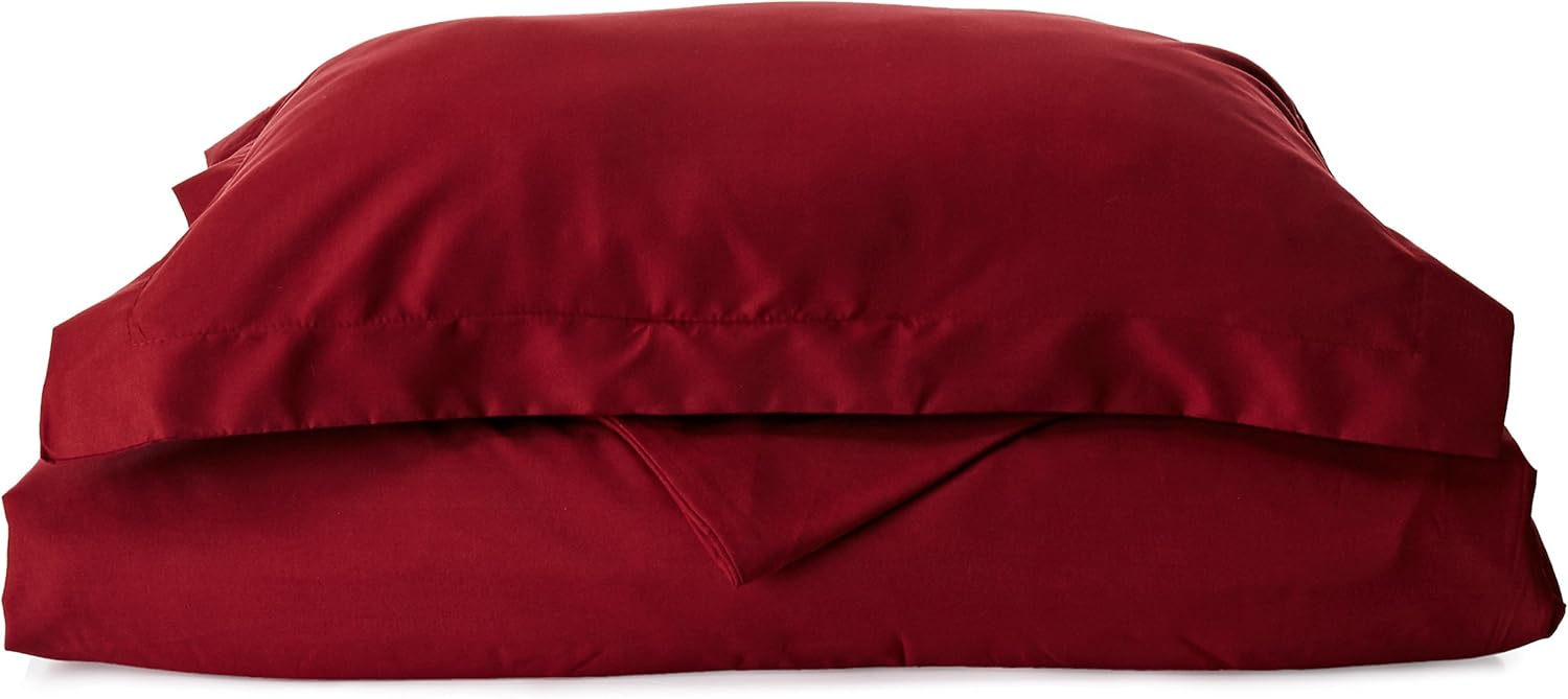 Elegant Comfort 1500 Thread Count - Wrinkle Resistant - Egyptian Quality 2pc Duvet Cover Set, Solid, Twin/Twin XL, Light Pink