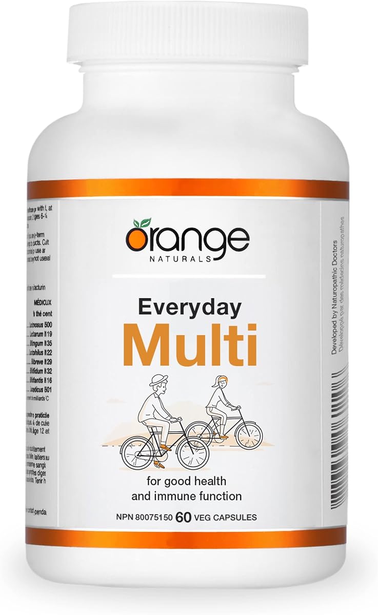 CanPrev Orange Naturals - Everyday Multi, 60 Capsules 30-Day Supply - Multivitamin for Immune Support Supplement - Multi Antioxidant Supplement - Healthy Bones, Healthy Teeth, Eye Health and Energy Support