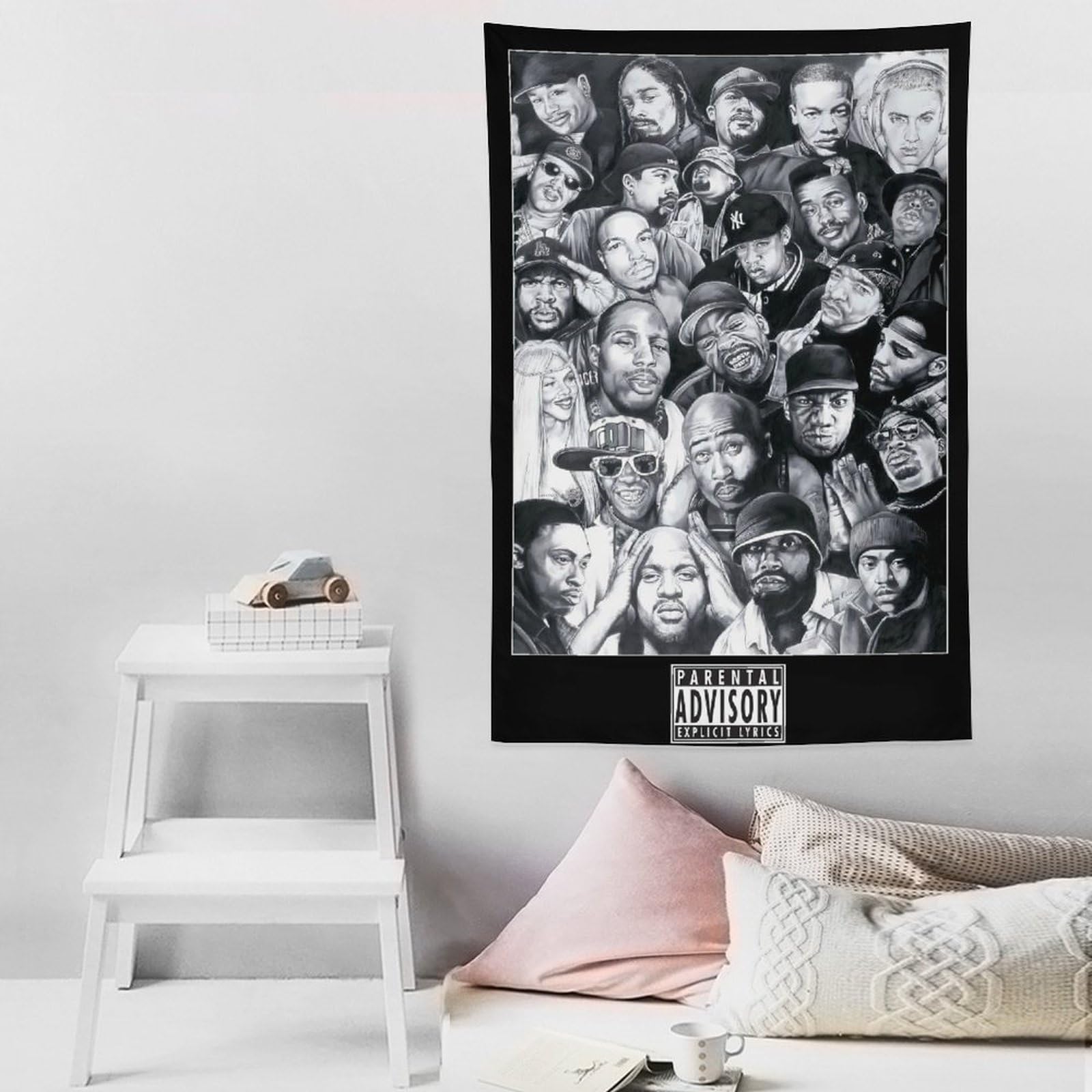 Poster da parete con cantante rap hip hop e stelle (28), decorazione per la casa, decorazione per la casa, 152,4 x 228,6 cm