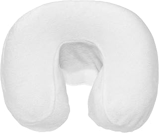 Appearus Reusable Soft Fleece Face Cradle Cover, 6 Count, Fitted Elastic Edge, Professional Headrest Liner for Massage, Spa and Salon Services