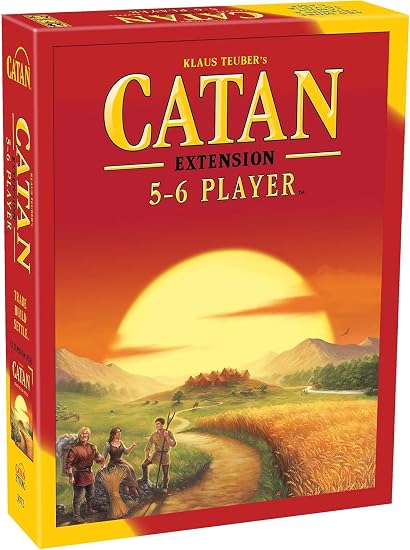 CATAN 5-6 Player Board Game Expansion (6th Edition) Add More Players to Your Adventure, Ages 10+, 3-6 Players, 60-90 Minute Playtime