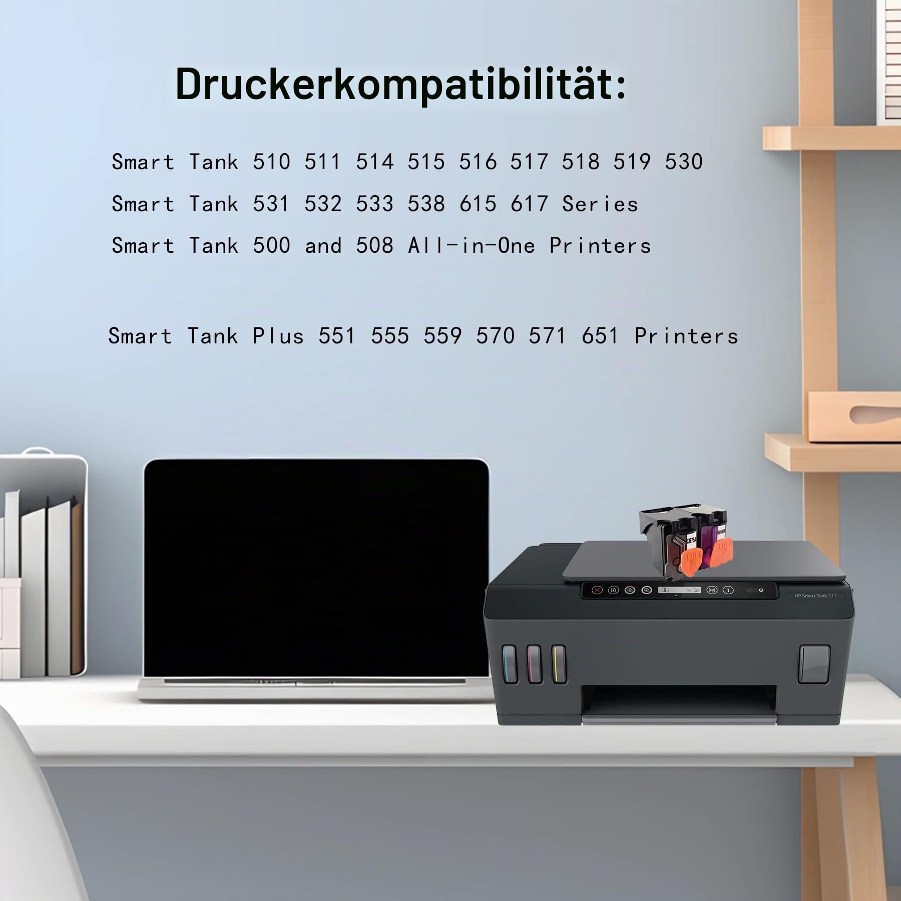 GT53 Druckkopf X4E75A M0H50A Druckkopf Combo Pack Verwendung für Smart Tank 500 508 510 511 514 515 516 517 518 519 530 531 532 533 538 615 617 Serie für Smart Tank Plus 550 551 555 559 570 571 651