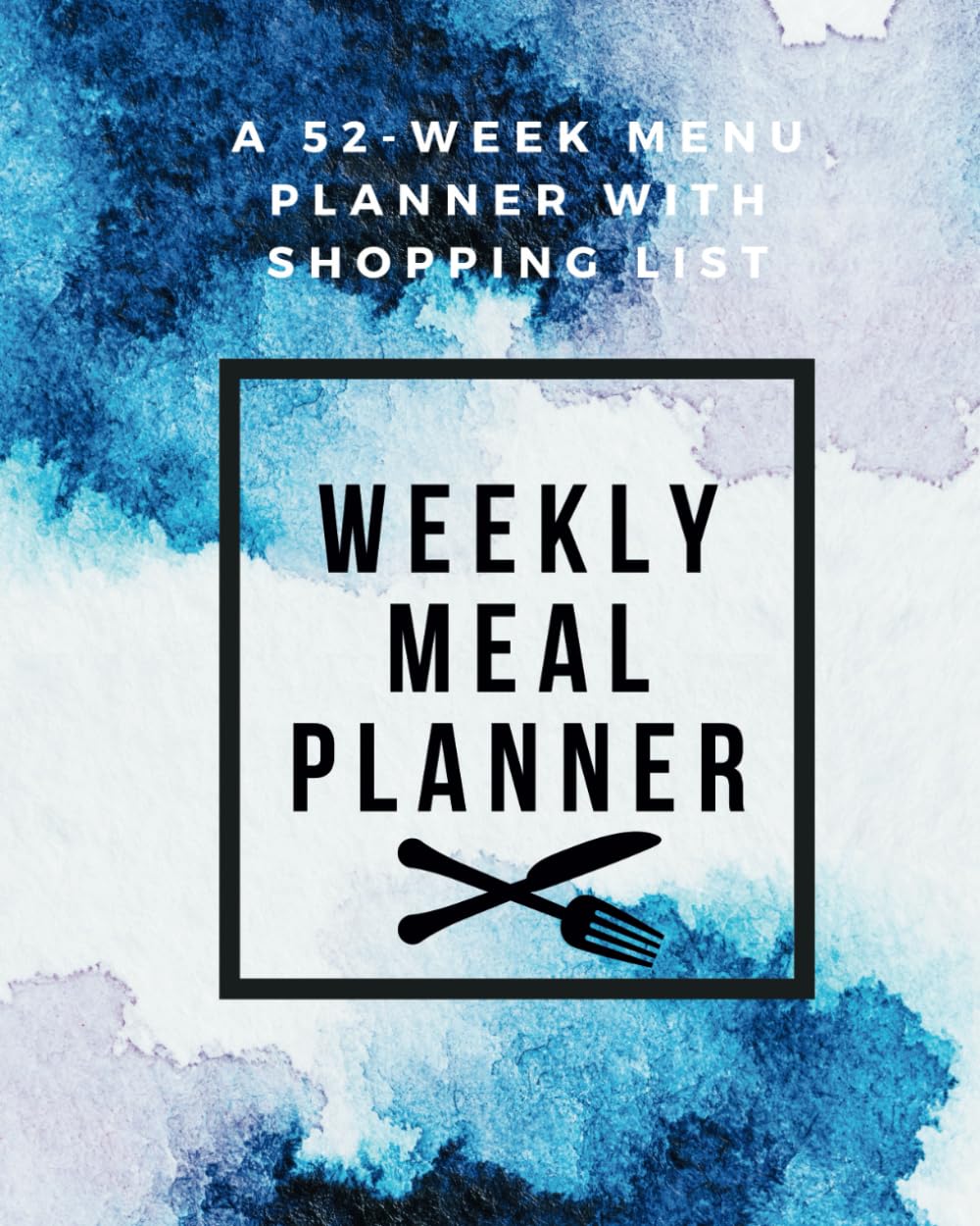 Ashlem Press Weekly Meal Planner: 2023 52-Week Menu Planner With Shopping List - Compact A5 Black Paperback Notebook Organizer