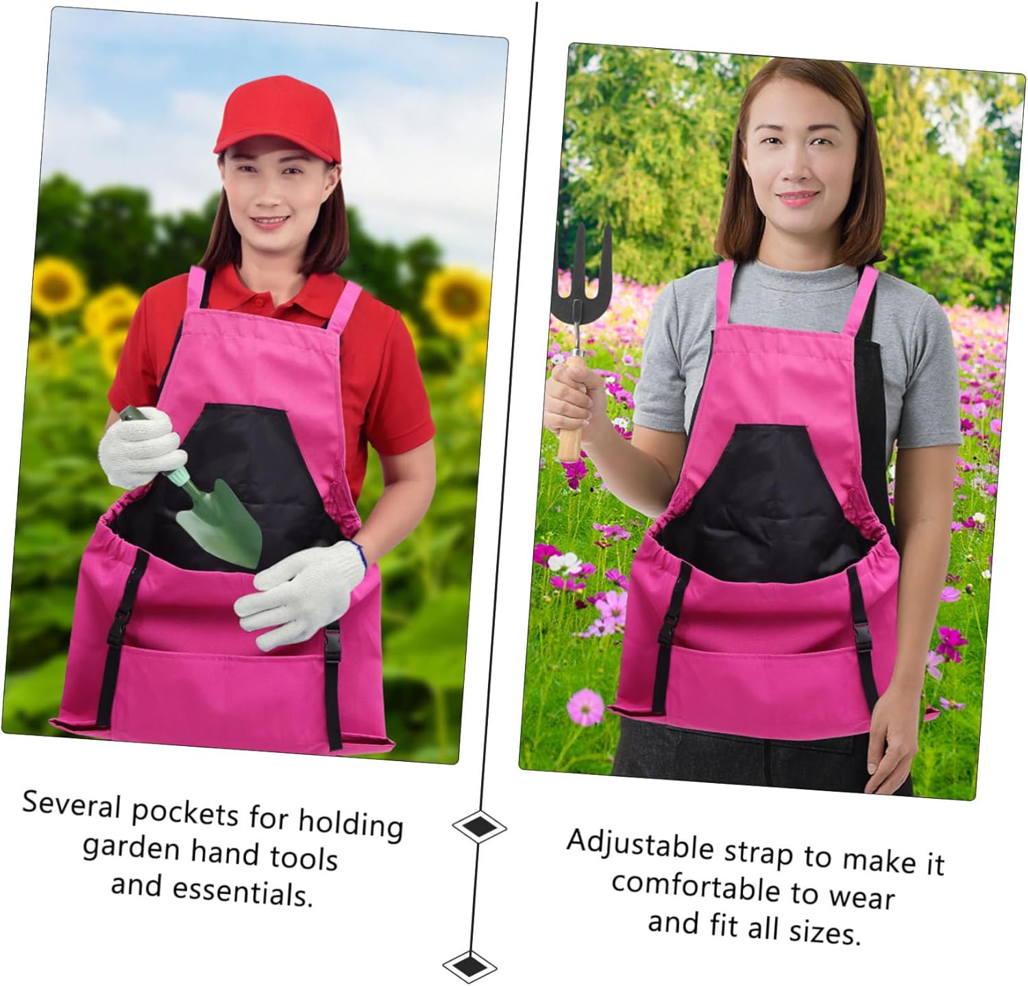 ibasenice Vegetable Picking Aprons Fruits Vegetable Apron Gardening Garden Apron Fruit Picking Basket Belt Fruit