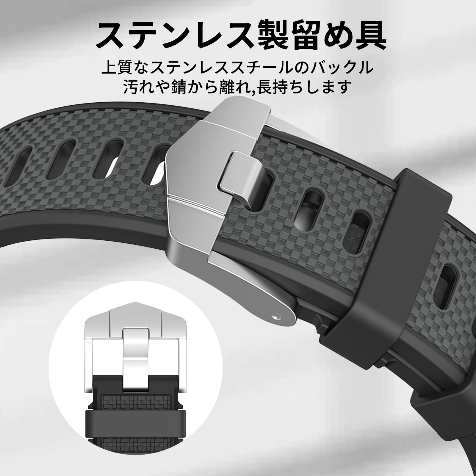 【サイズ:49/45/44/42mm_色:ブラック】CABOBE コンパチブル Amazon.co.jp: CABOBE コンパチブル アップルウォッチ バンド