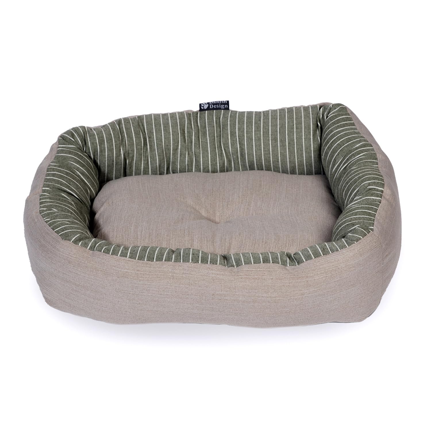 Danish DesignRustic Stripes Sage Snuggle Bed 23in