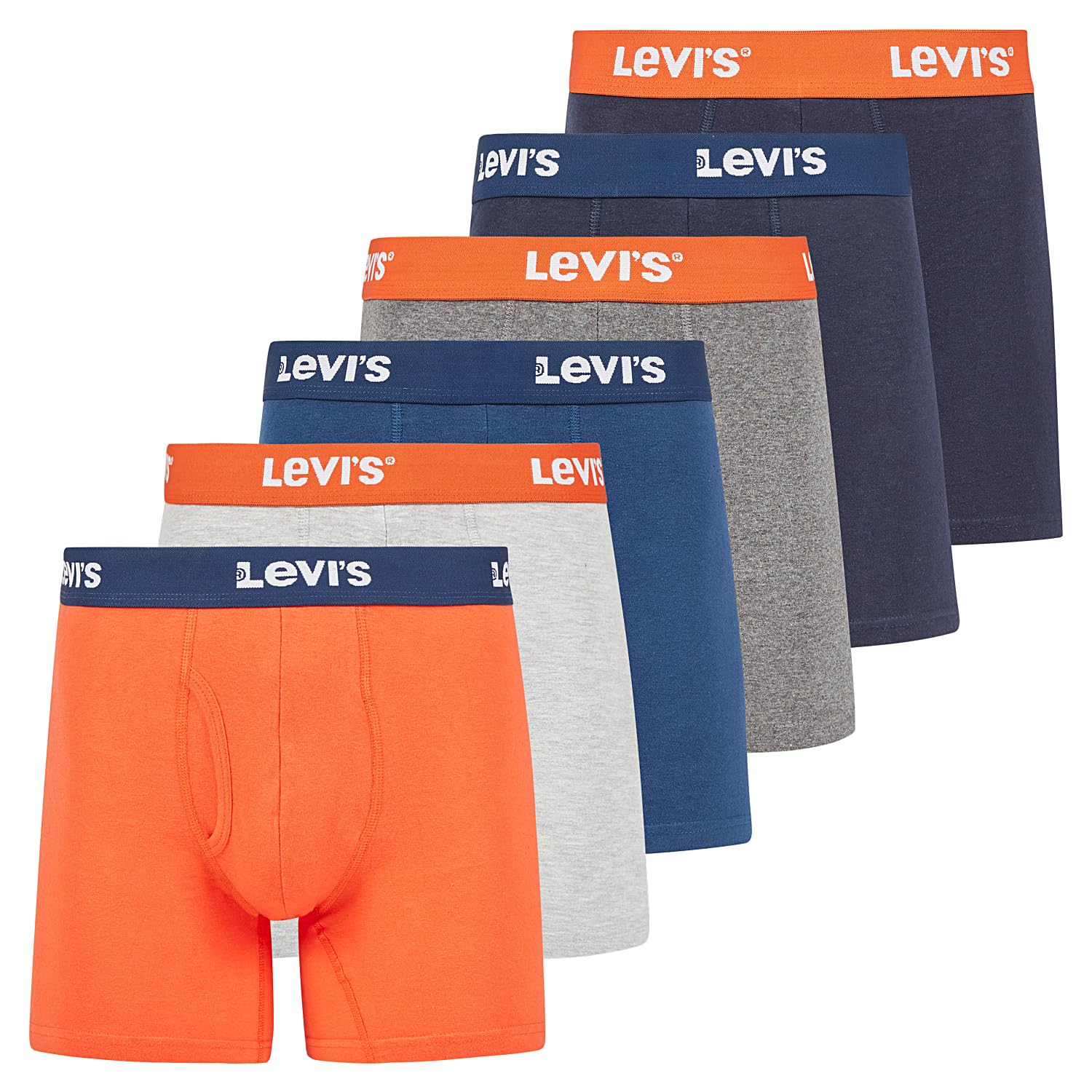 Levi's Mens Boxer Briefs Breathable Cotton Underwear for Men Pack of 6