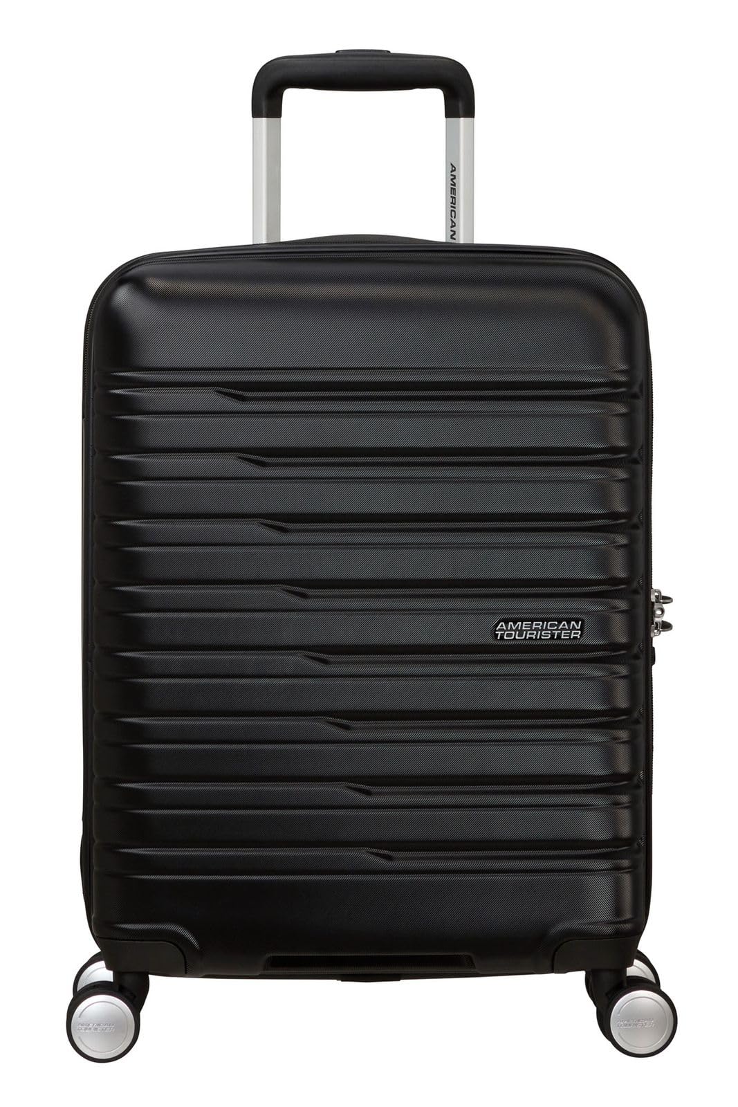 American Tourister Flashline - Spinner S, bagagli a mano, 55 cm, 34 L, nero (ombra nera)