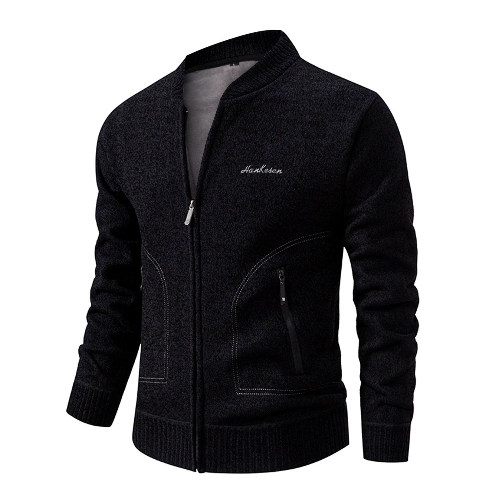Pull Zip Homme, Pull Homme Col Roulé Pull-Over en Tricot à Col Roulé pour Homme Couleur Assortie à La Mode