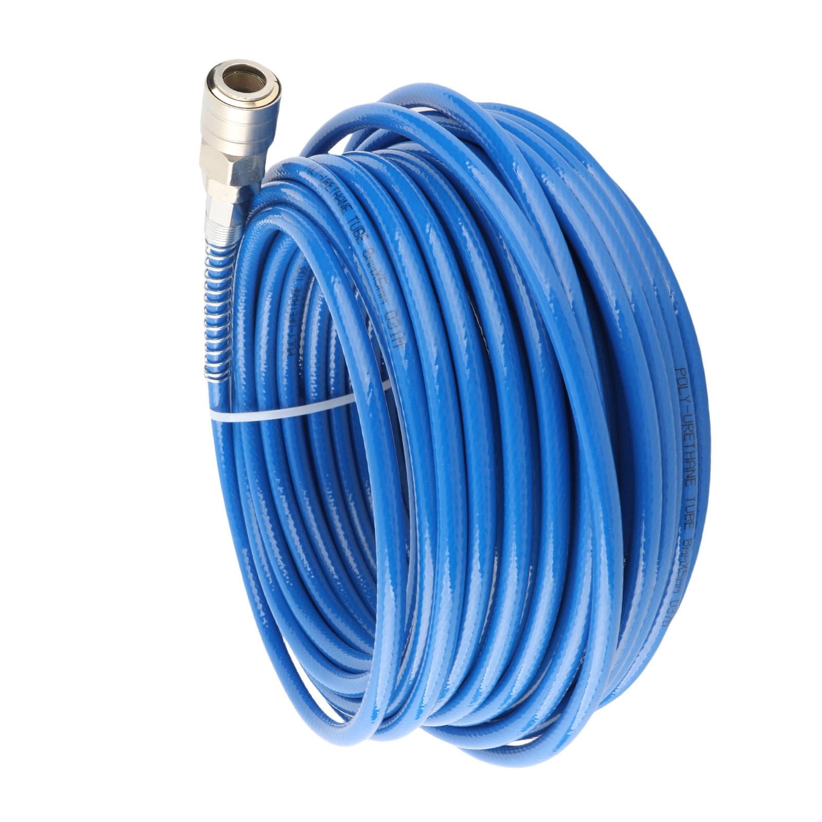 Tubo de manguera PU de alta presión del compresor de aire para reparación y construcción de automóviles [longitud de 20 m] (Azul)